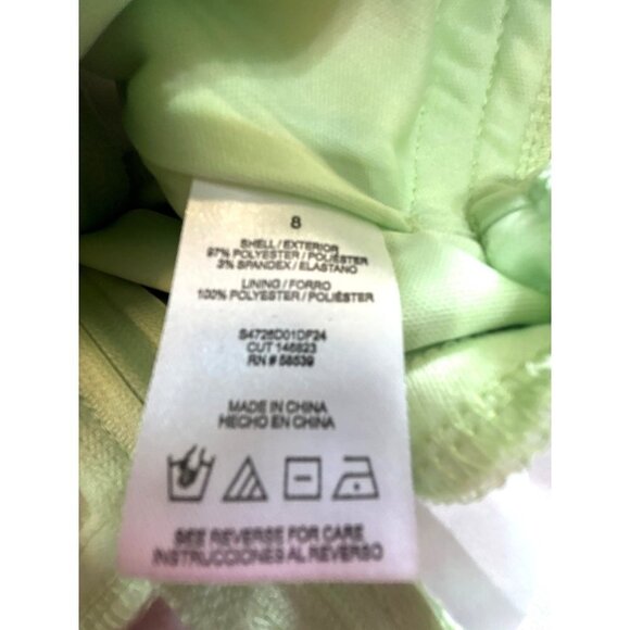 Speechless Kids Girls Dress Green Multicolored Floral Cap Sleeves Size 8 - Picture 5 of 6